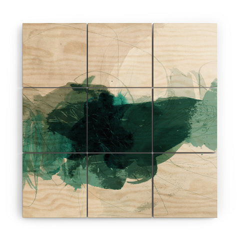 Iris Lehnhardt gestural abstraction 02 Wood Wall Mural