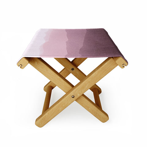 Iris Lehnhardt gradient landscape soft pink Folding Stool