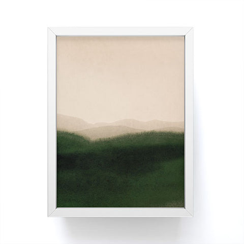 Iris Lehnhardt green hills Framed Mini Art Print