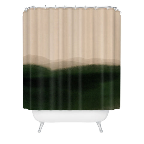Iris Lehnhardt green hills Shower Curtain