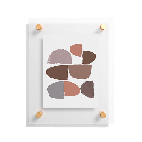 Iris Lehnhardt minimalist collage Floating Acrylic Print