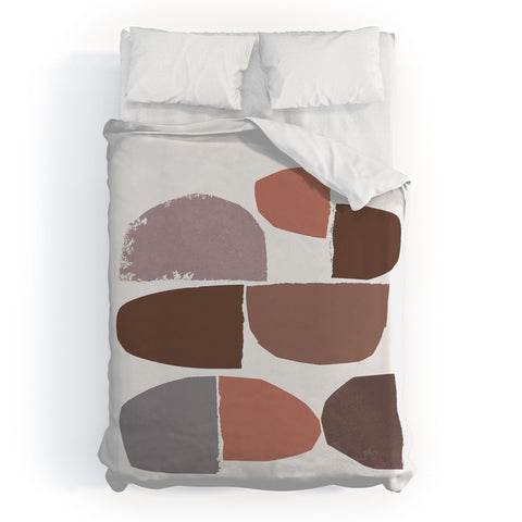 Iris Lehnhardt minimalist collage Duvet Cover