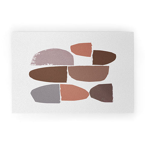 Iris Lehnhardt minimalist collage Welcome Mat