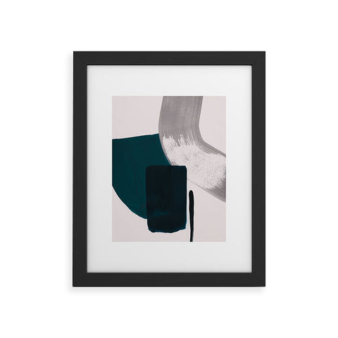 Iris Lehnhardt minimalist painting 02 Framed Art Print