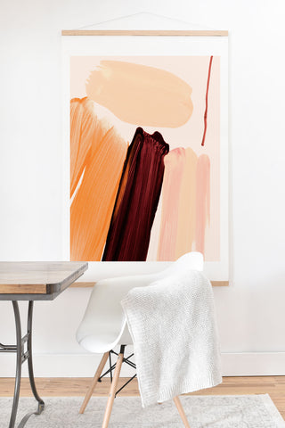 Iris Lehnhardt minimalist painting 04 Art Print And Hanger