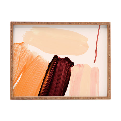 Iris Lehnhardt minimalist painting 04 Rectangular Tray