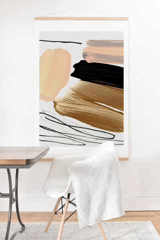 Iris Lehnhardt minimalist painting 06 Art Print And Hanger
