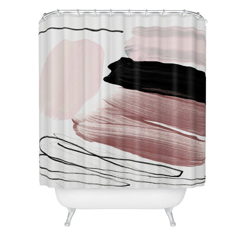 Iris Lehnhardt minimalist painting 061 Shower Curtain