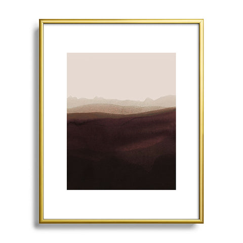 Iris Lehnhardt mountain horizon 31 Metal Framed Art Print