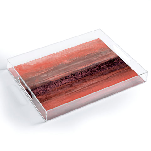 Iris Lehnhardt oceanic sunset Acrylic Tray