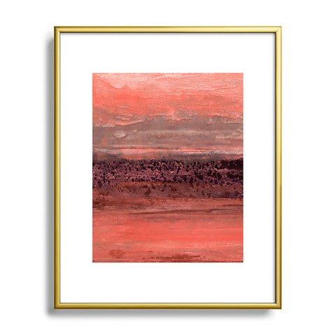 Iris Lehnhardt oceanic sunset Metal Framed Art Print