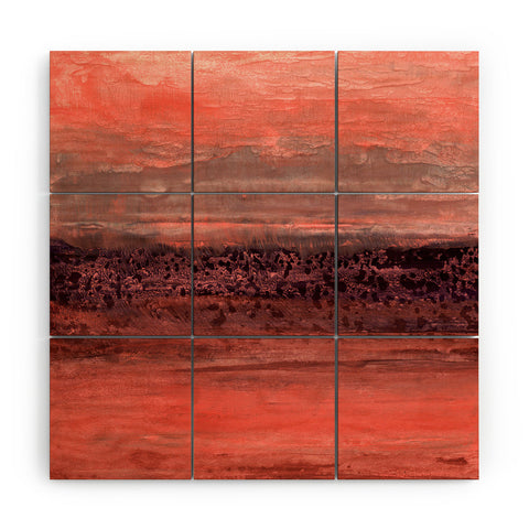 Iris Lehnhardt oceanic sunset Wood Wall Mural