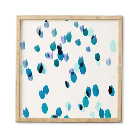 Iris Lehnhardt painted dots 8 Framed Wall Art