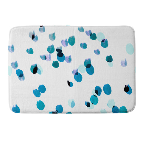 Iris Lehnhardt painted dots 8 Memory Foam Bath Mat