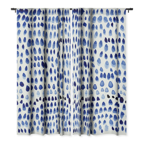 Iris Lehnhardt painted dots blue Blackout Non Repeat