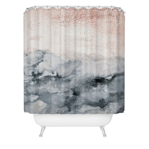 Iris Lehnhardt pastel landscape Shower Curtain