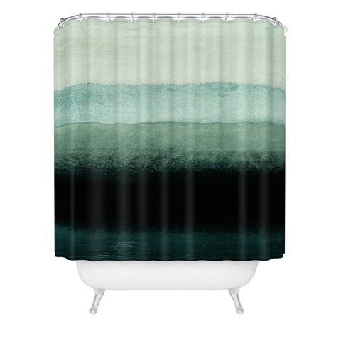 Iris Lehnhardt shades of green Shower Curtain