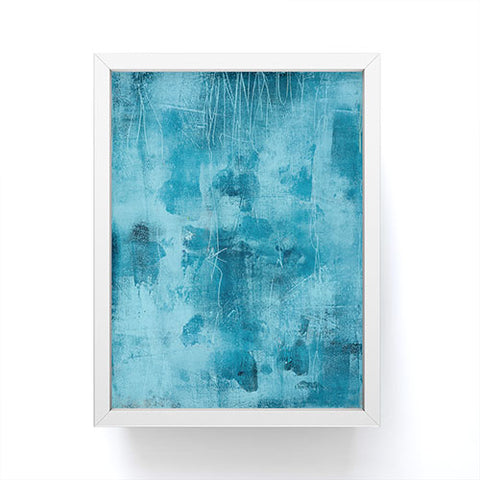Iris Lehnhardt tex mix blue Framed Mini Art Print