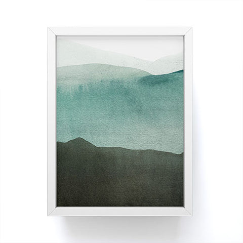 Iris Lehnhardt Valleys deep mountains high Framed Mini Art Print