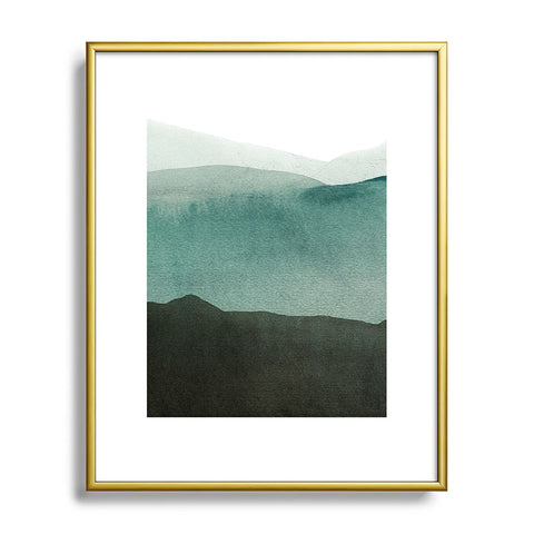 Iris Lehnhardt Valleys deep mountains high Metal Framed Art Print