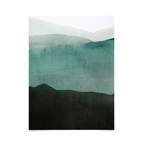 Iris Lehnhardt Valleys deep mountains high Poster