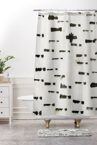 Iris Lehnhardt Wabi Sabi 1601 Shower Curtain And Mat