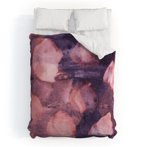 Iris Lehnhardt watercolor texture Comforter