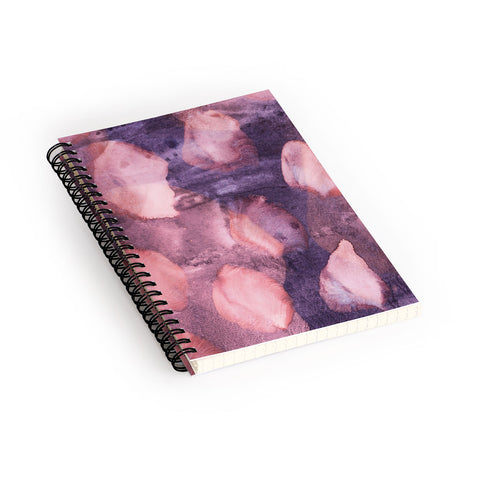 Iris Lehnhardt watercolor texture Spiral Notebook