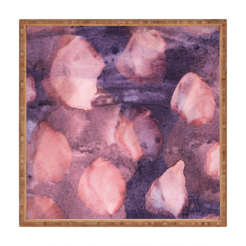 Iris Lehnhardt watercolor texture Square Tray