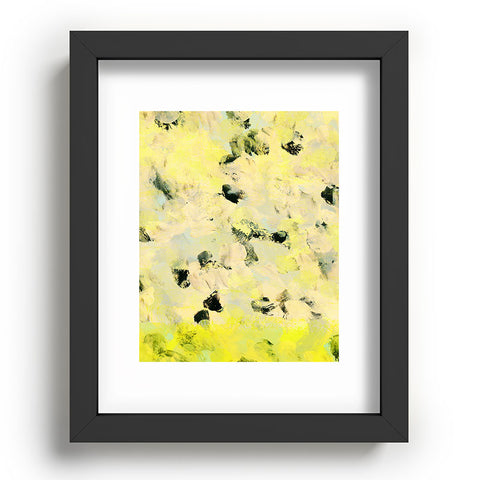 Iris Lehnhardt yellow mellow dots Recessed Framing Rectangle