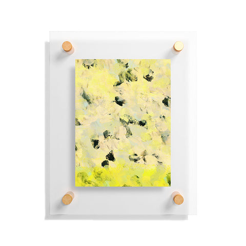 Iris Lehnhardt yellow mellow dots Floating Acrylic Print