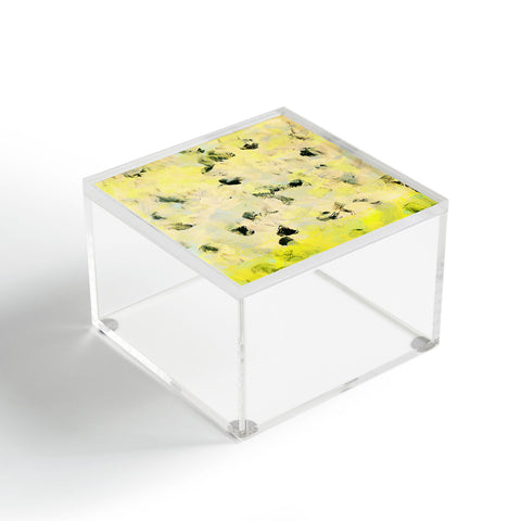 Iris Lehnhardt yellow mellow dots Acrylic Box