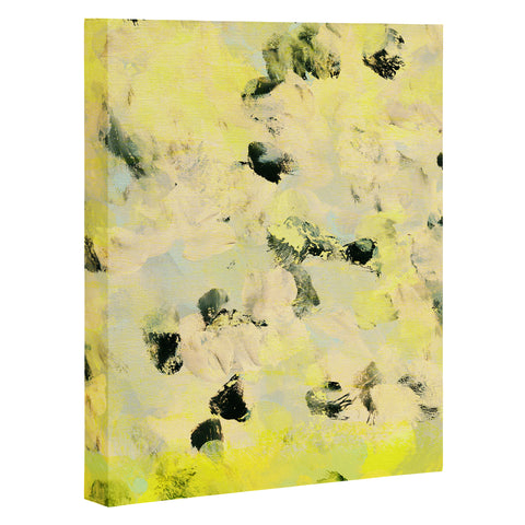 Iris Lehnhardt yellow mellow dots Art Canvas