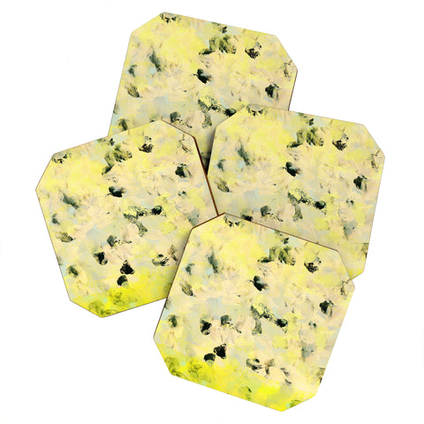 Iris Lehnhardt yellow mellow dots Coaster Set