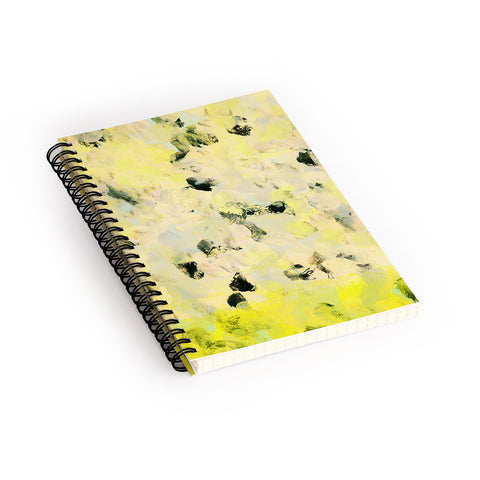 Iris Lehnhardt yellow mellow dots Spiral Notebook