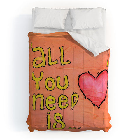 Isa Zapata All You Need Is Love Comforter