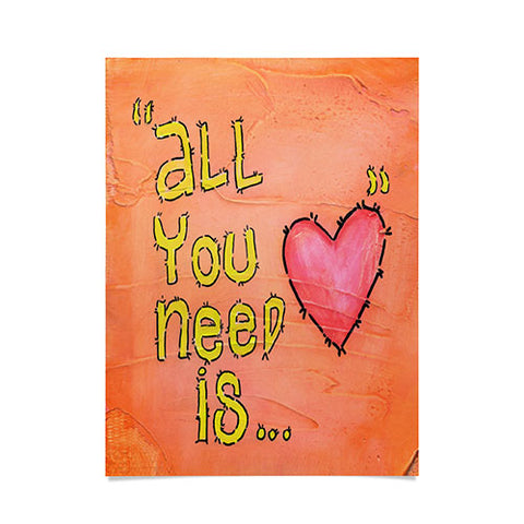 Isa Zapata All You Need Is Love Poster
