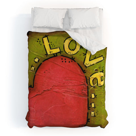 Isa Zapata Amor Duvet Cover