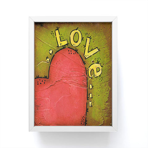Isa Zapata Amor Framed Mini Art Print