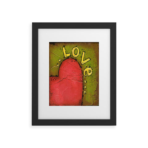 Isa Zapata Amor Framed Art Print