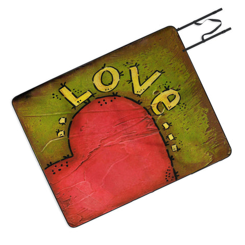 Isa Zapata Amor Picnic Blanket