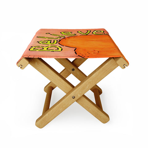 Isa Zapata Believe Folding Stool