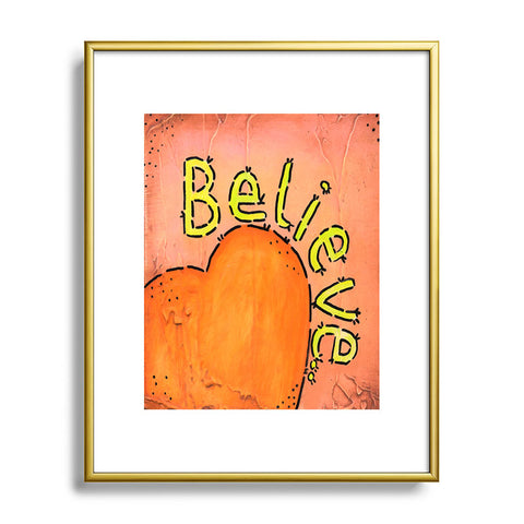 Isa Zapata Believe Metal Framed Art Print