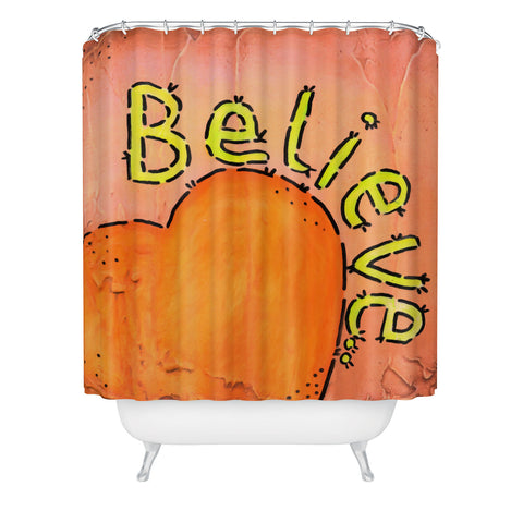 Isa Zapata Believe Shower Curtain