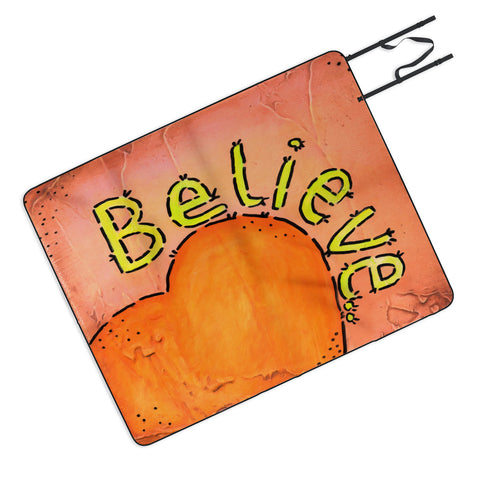 Isa Zapata Believe Picnic Blanket