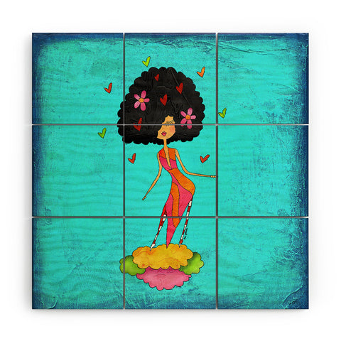 Isa Zapata Boogie Wood Wall Mural