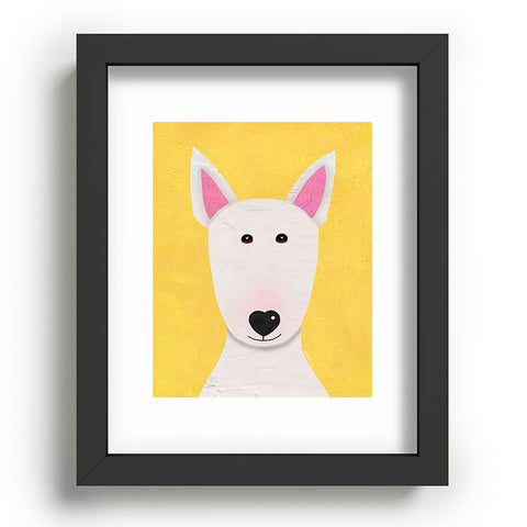 Isa Zapata Bull Terrier love Recessed Framing Rectangle