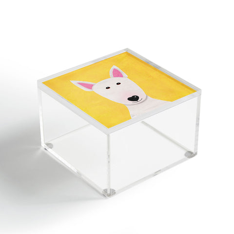 Isa Zapata Bull Terrier love Acrylic Box