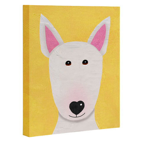 Isa Zapata Bull Terrier love Art Canvas