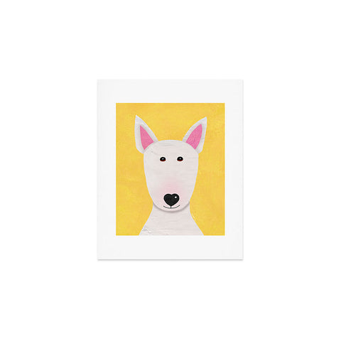 Isa Zapata Bull Terrier love Art Print